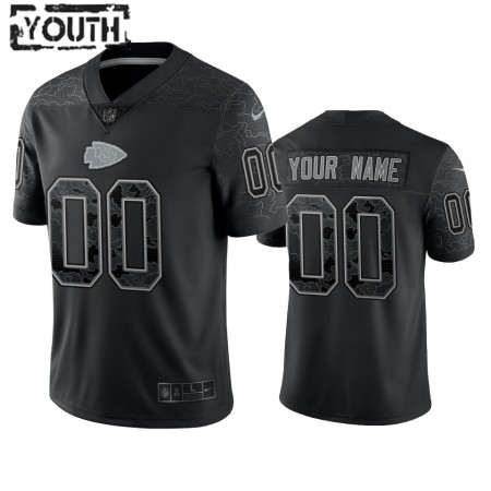Maillot Kansas City Chiefs Custom Noir Reflective Limited - Enfant